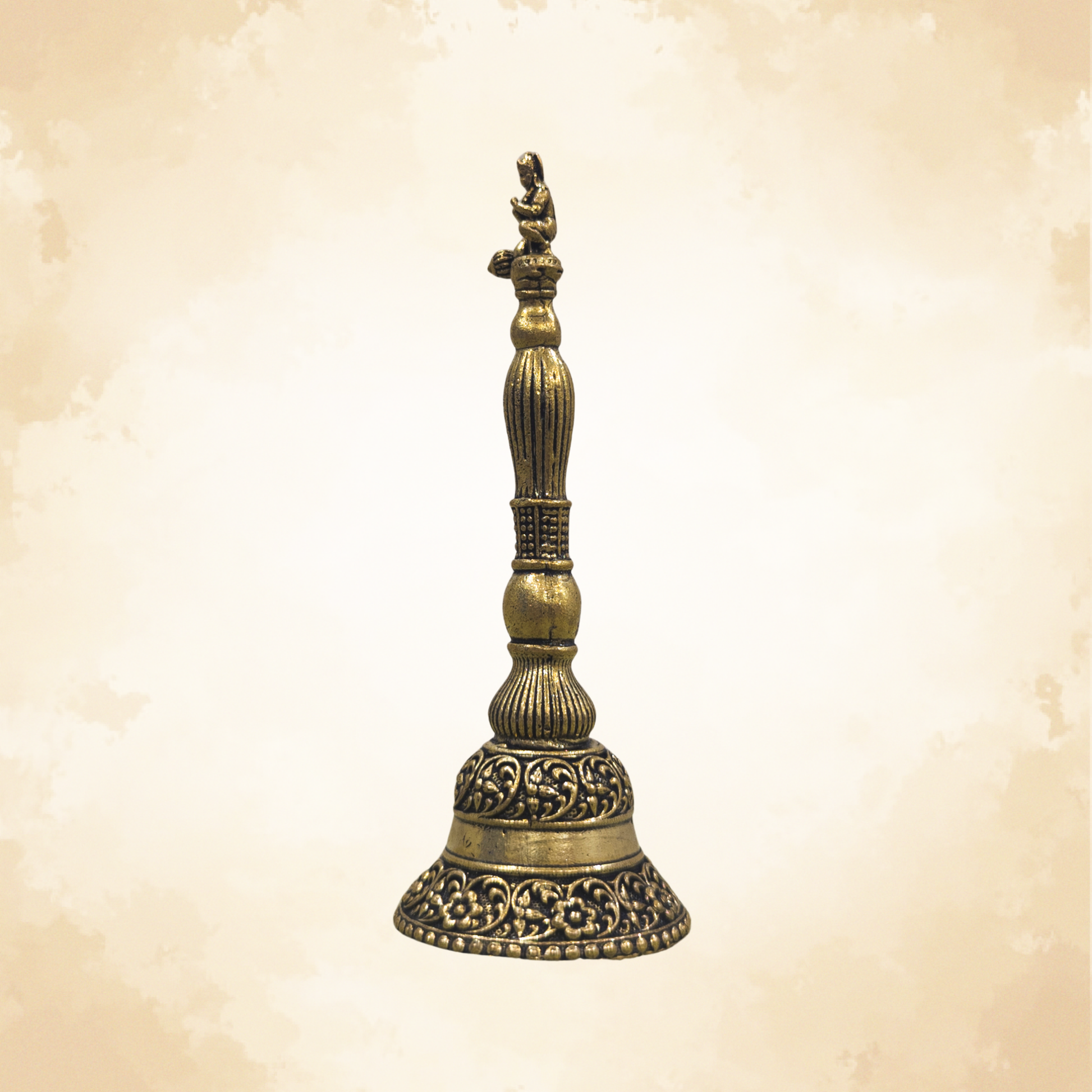 Pure Brass Hanuman Ji Temple Bell | Vastu Pooja Bell for Protection & Positive Energy