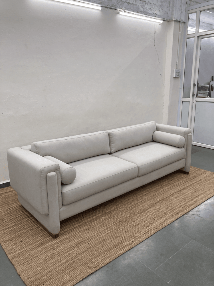 Hawthrone sofa | Fabric Upholstery, Solid Teak Wood