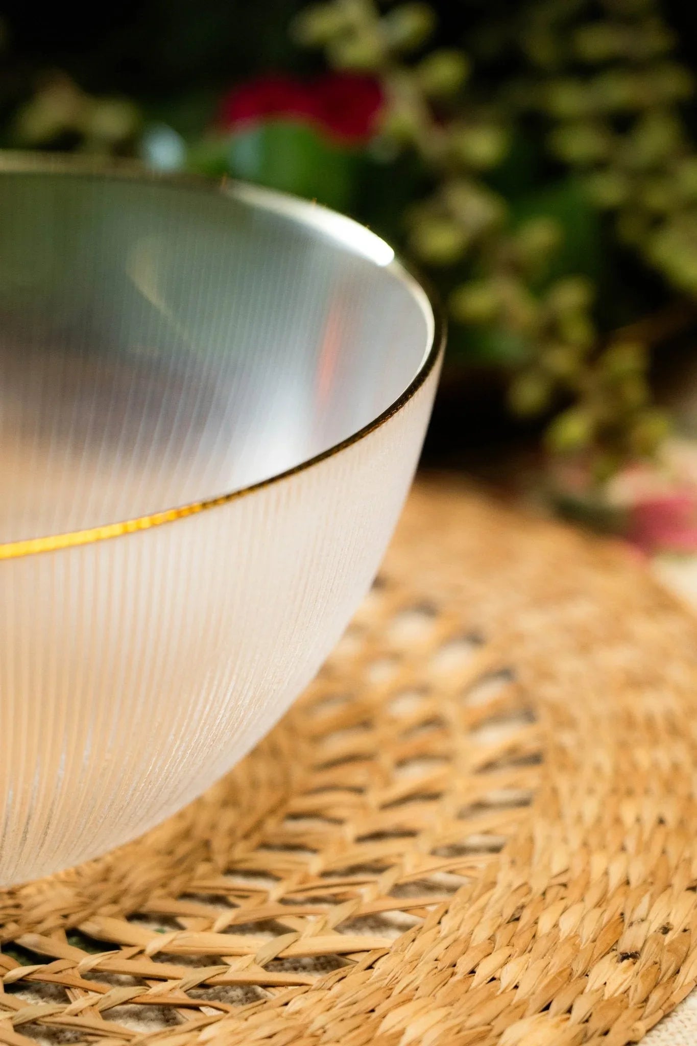 Genda Saaj Glass Serving Bowl