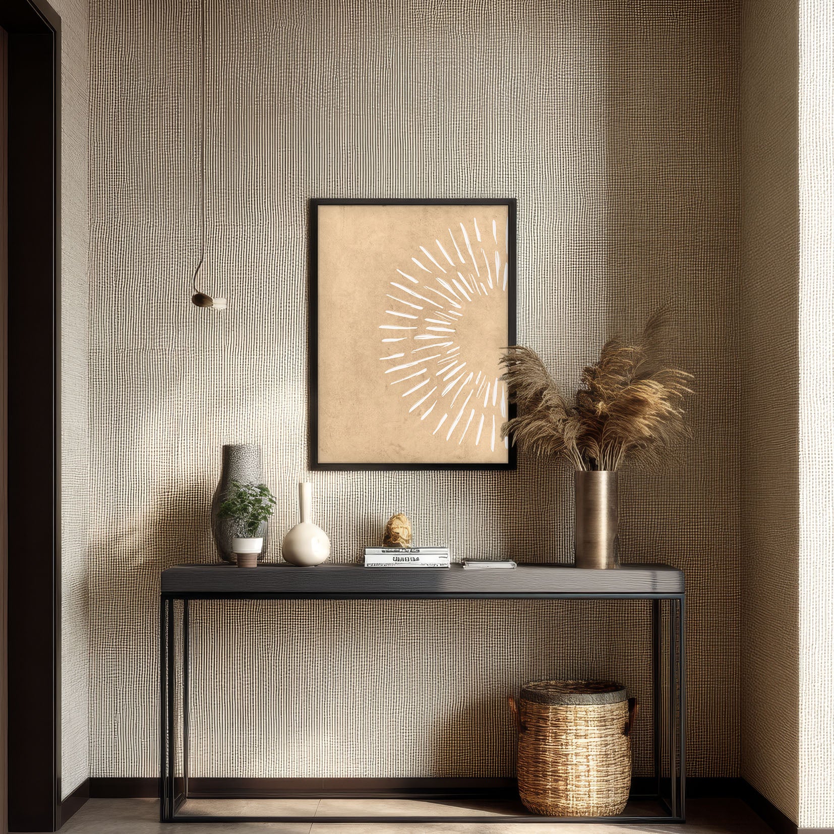 Burst – Abstract Energy Wall Painting