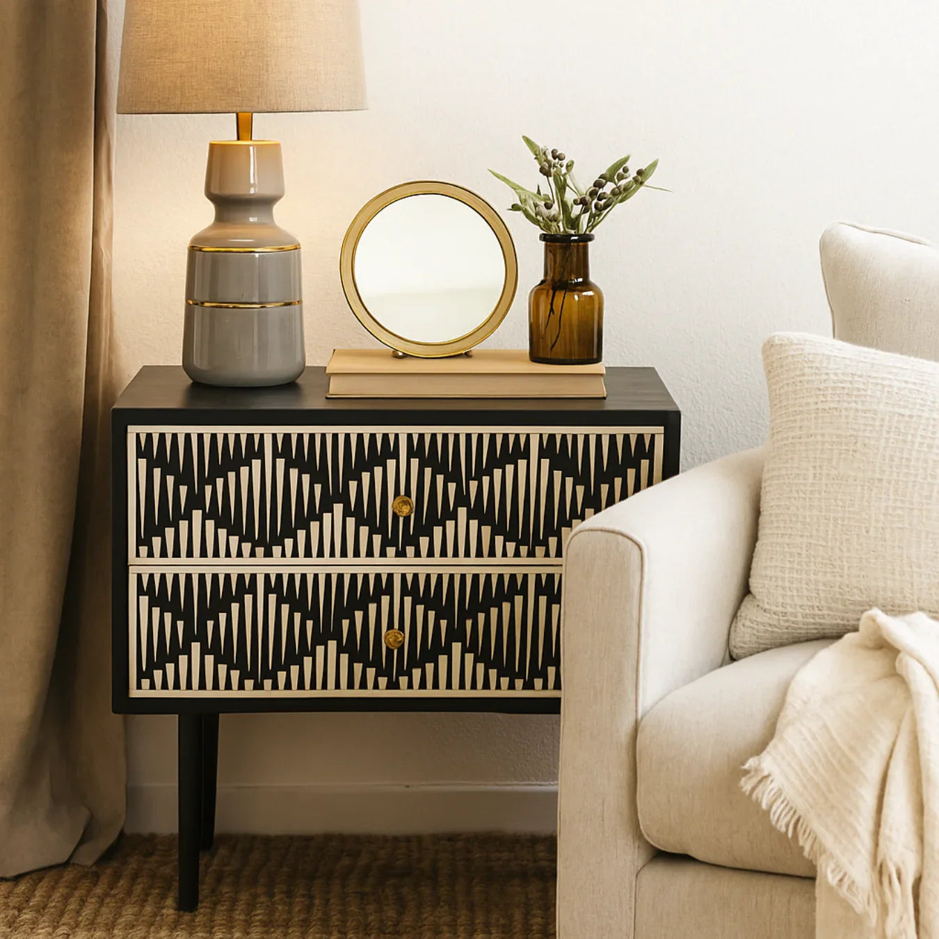 Inlay Side Table- Morrisson