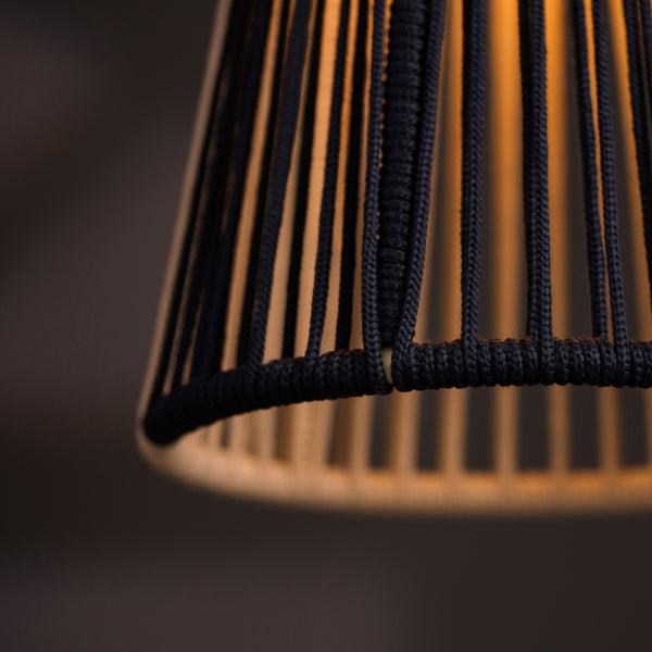 Nevy Whisper Persian Blue And Natural Pendent Lamp