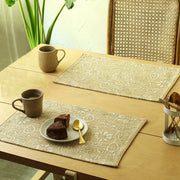 Botanical Garden Placemats In Ocher Colour