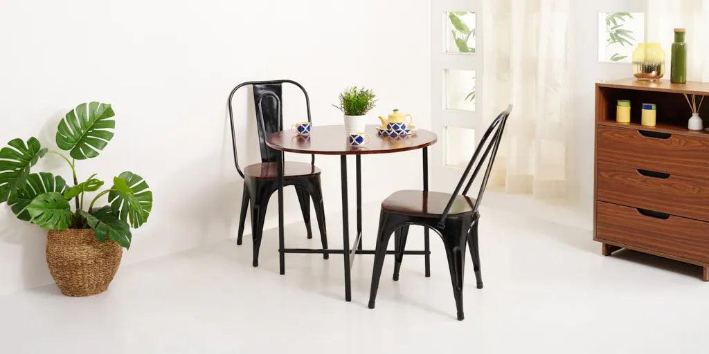 Penny Round Dining Table | Acacia Wood Dining Table for Modern Homes