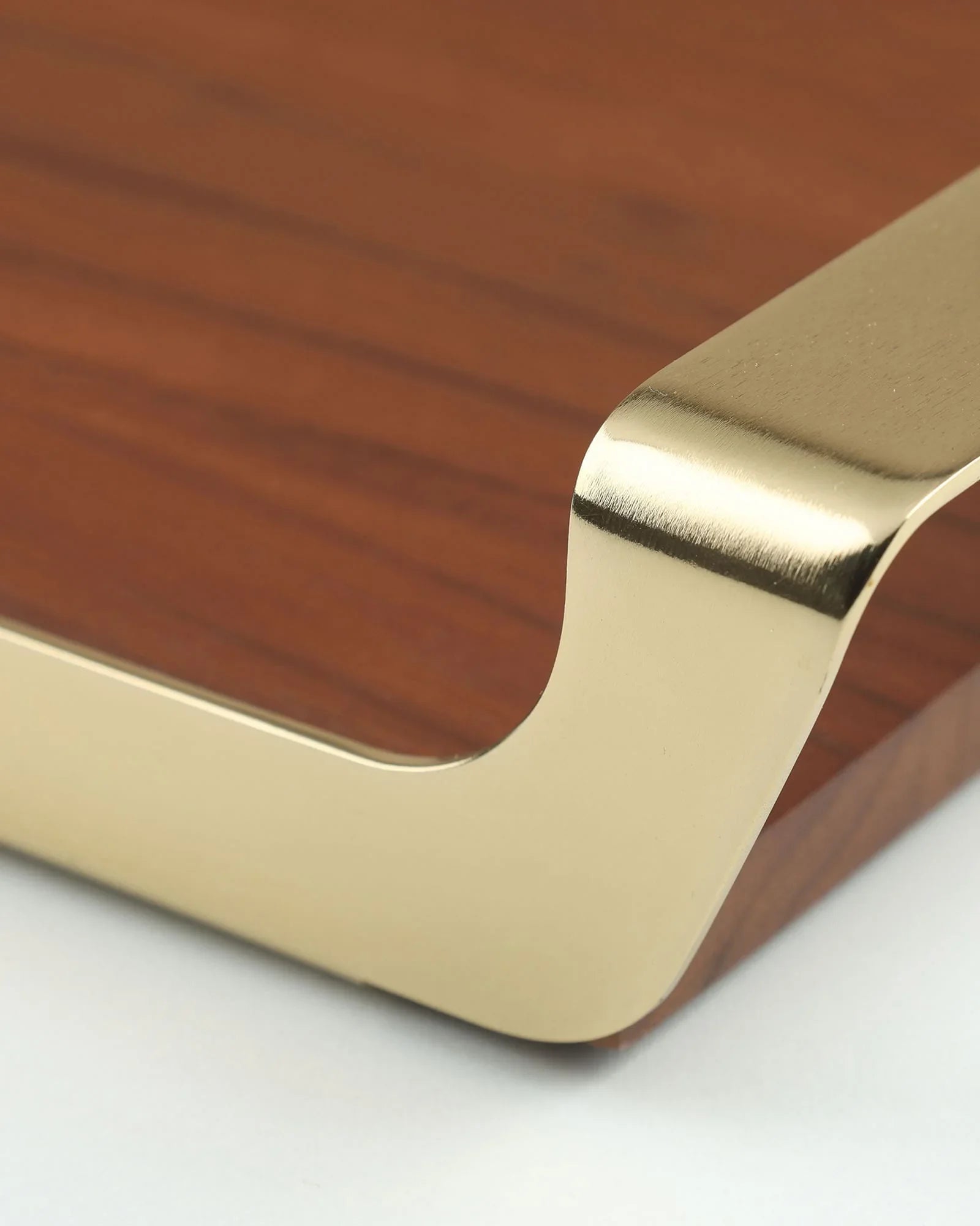 Selva Tray | Gold And Walnut