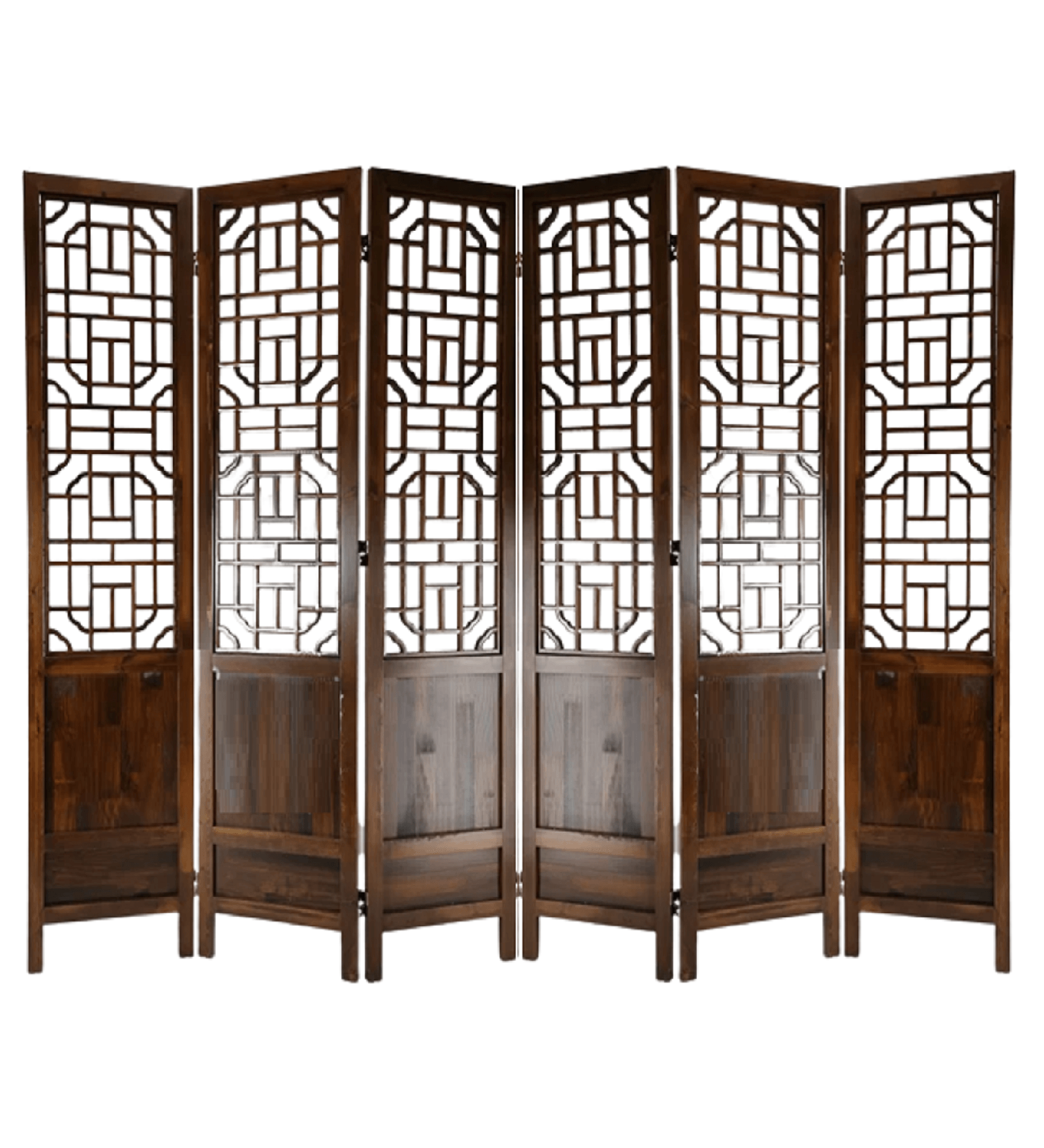 Panel Wooden Room Partition with Mango Frame & MDF Jali