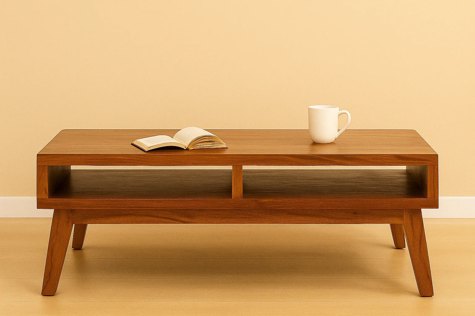 Andrott Acacia Wood Centre Table | Coffee Table for Living Room