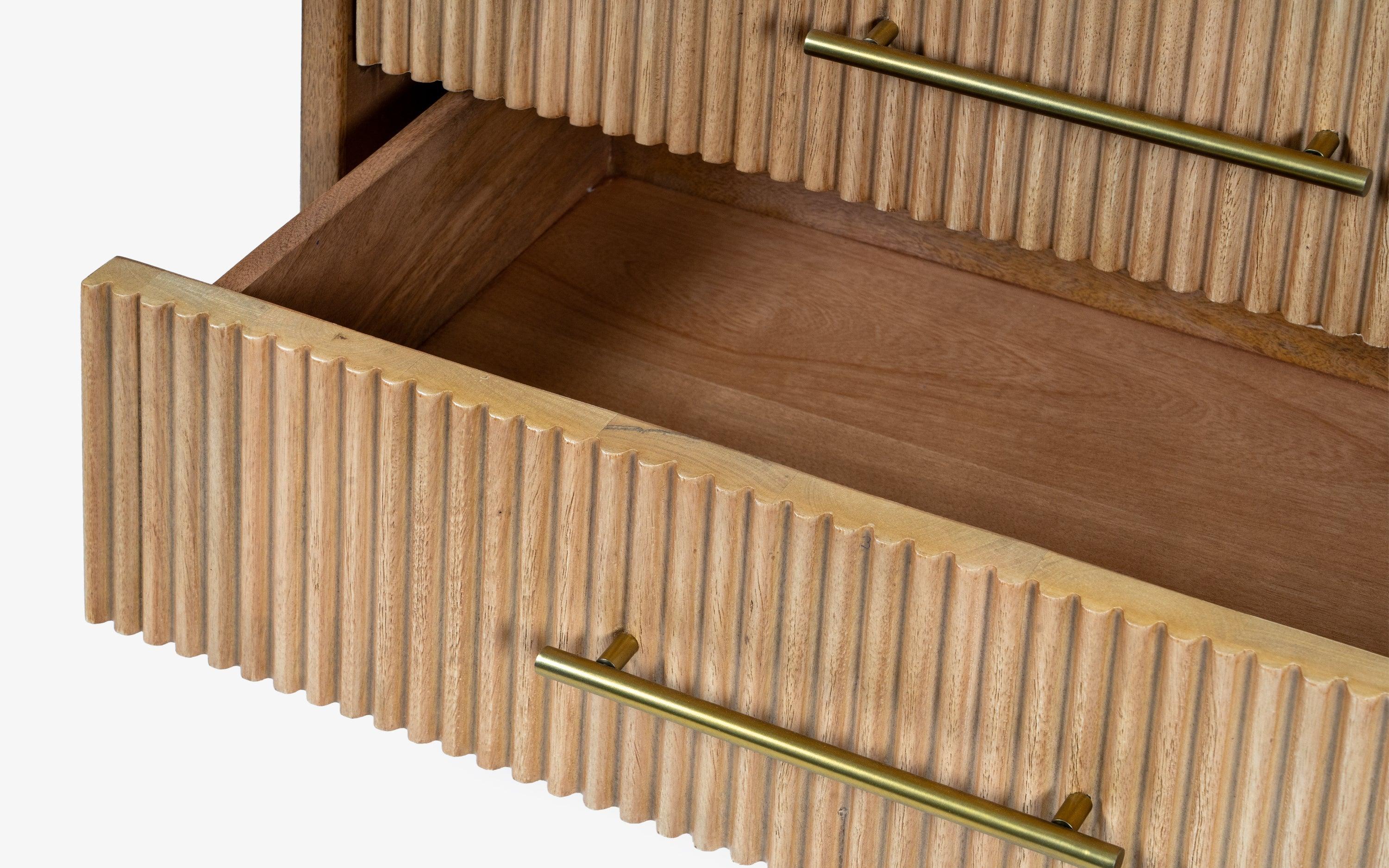 Linn Chest of Drawers | Mango Wood and Mango Veneer