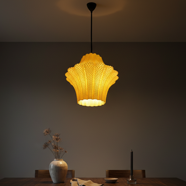 Larisa Pendant Lamp | Recycled PLA 3D Printed Hanging Light
