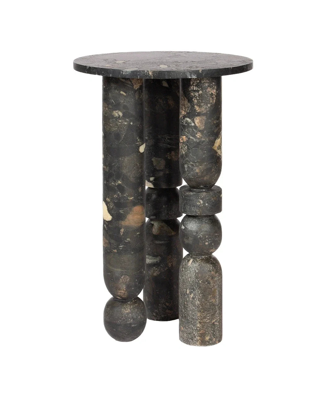 Ribl - Marinace Black Marble | Side Table