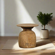 Handcrafted Wooden Side Table
