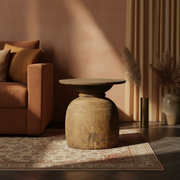 Handcrafted Wooden Side Table | End Table For Living Room