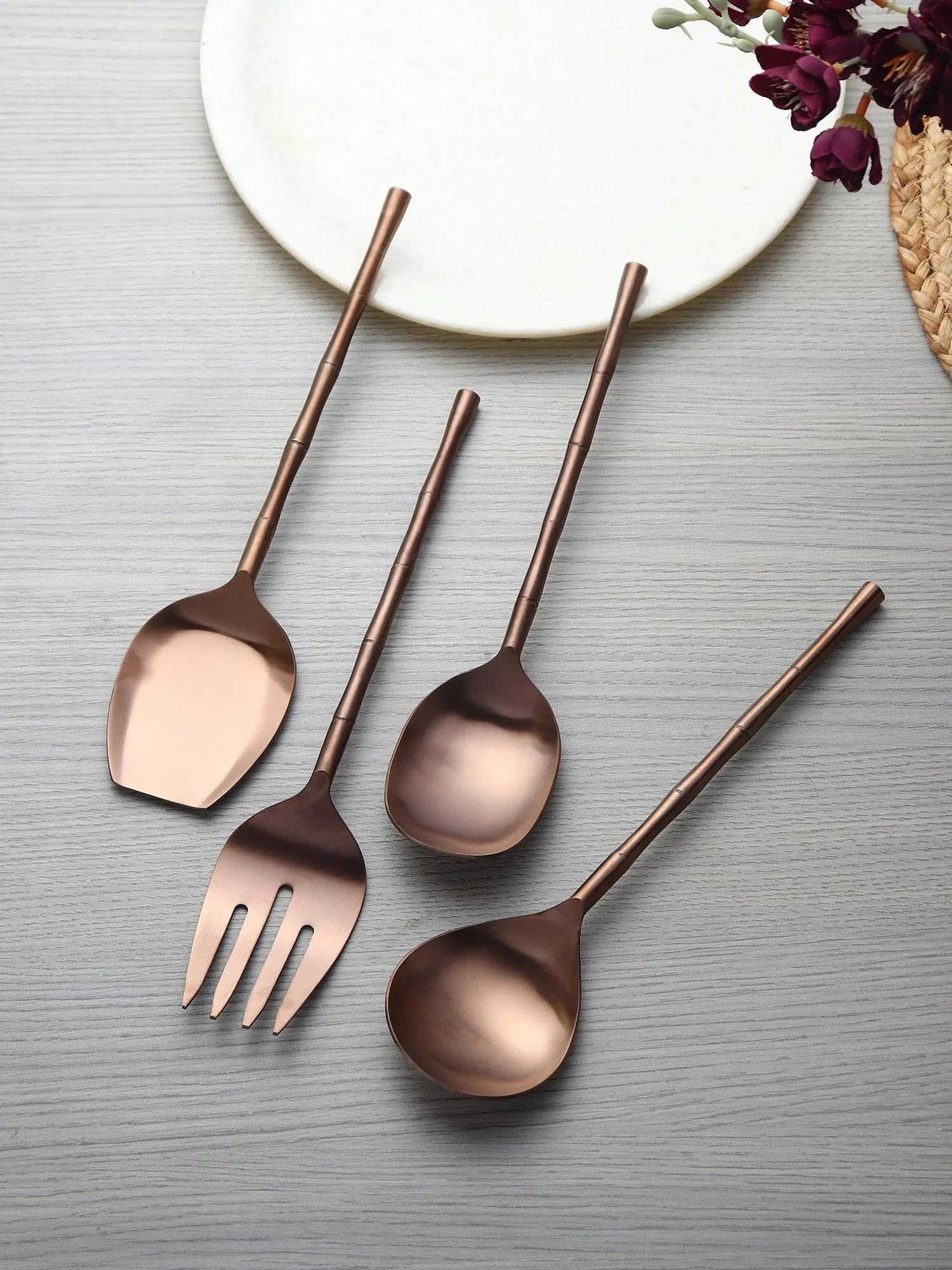 Bamboo Elegance Serving Set