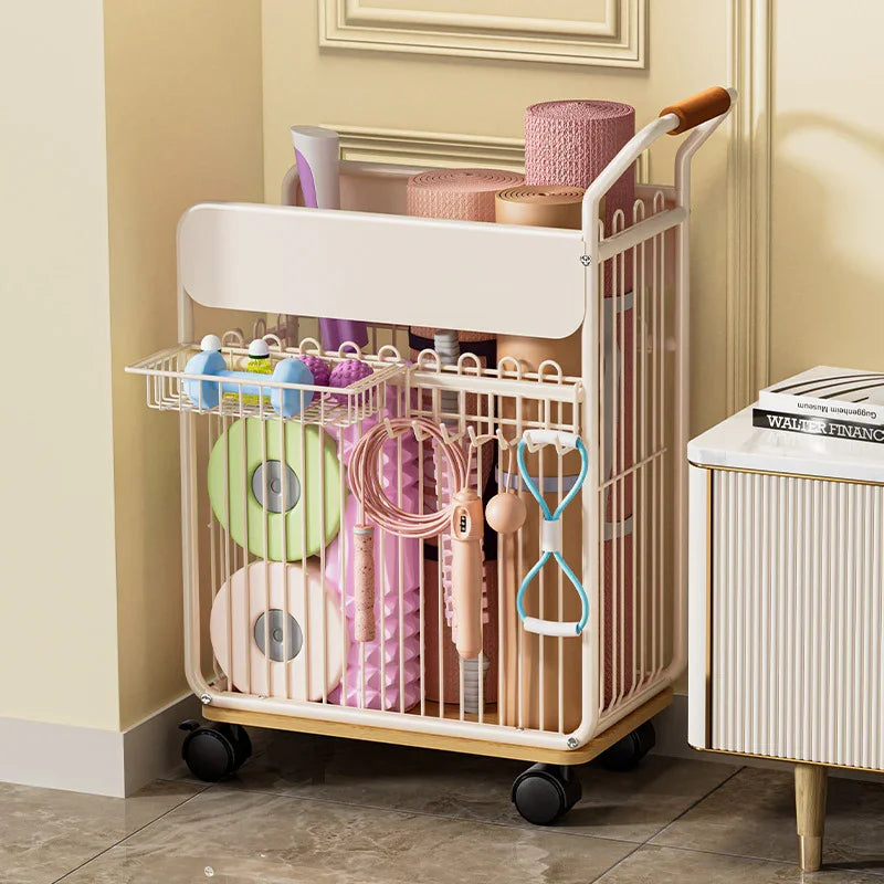 Yoga Equipment Storage Cart
