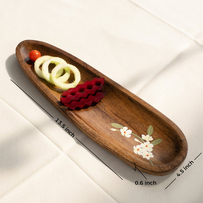 Bella Mango Wood Sleek Platter