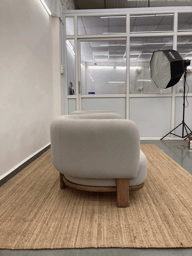 Bete Armchair | Fabric Upholstery, Solid Ash Wood