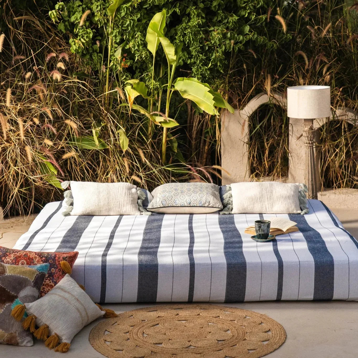 Slate Shore Cotton Bedspread With Pillow Covers