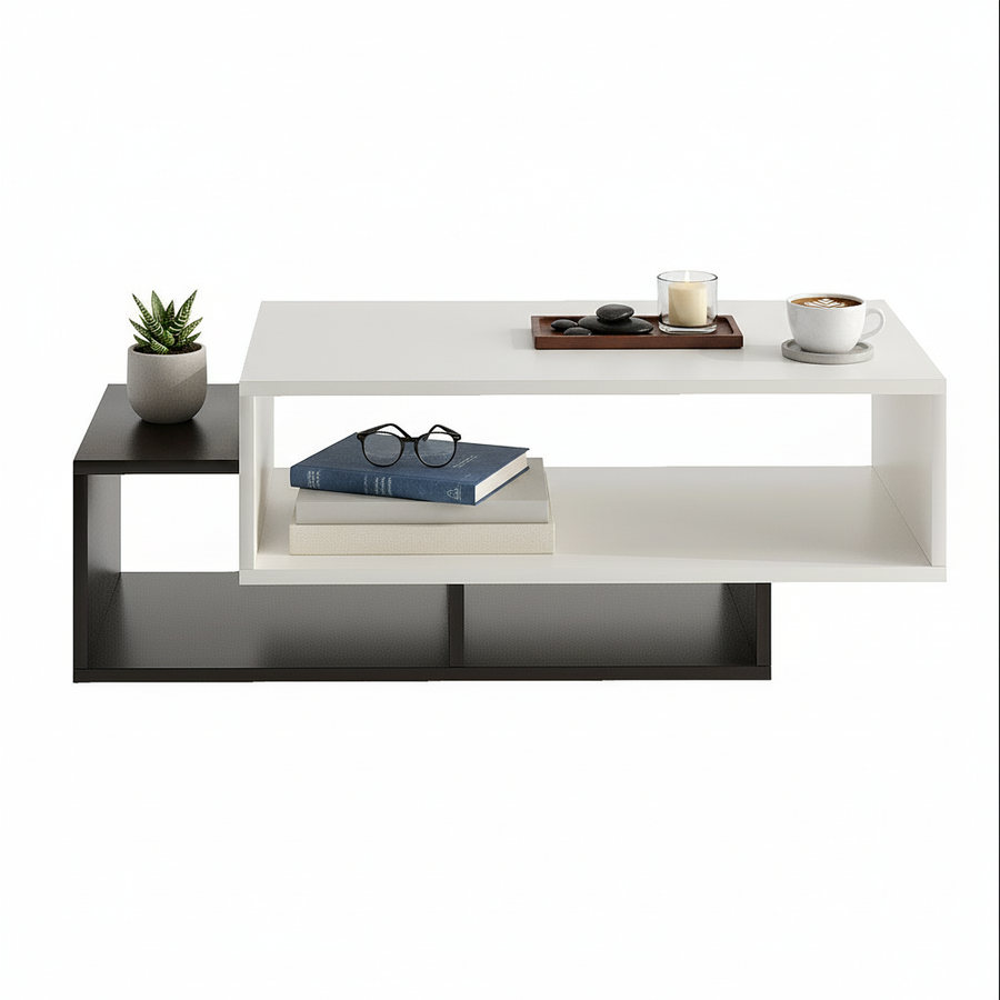 Coffee Table for Living Room with Storage Shelf - Pearson