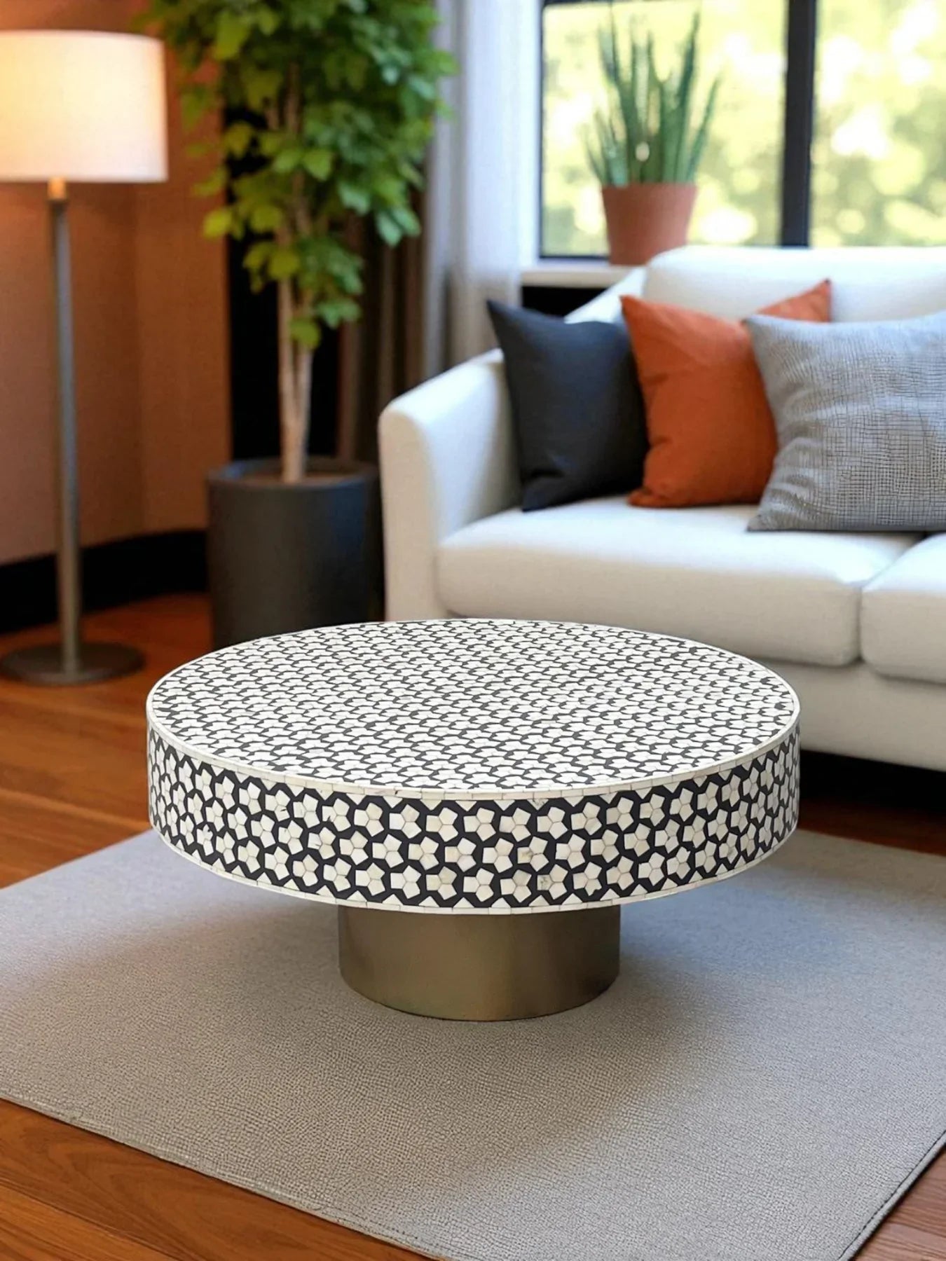 Inlay Round Coffee Table -Targua