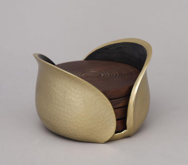 Tulip Coaster | Aluminum and Wood