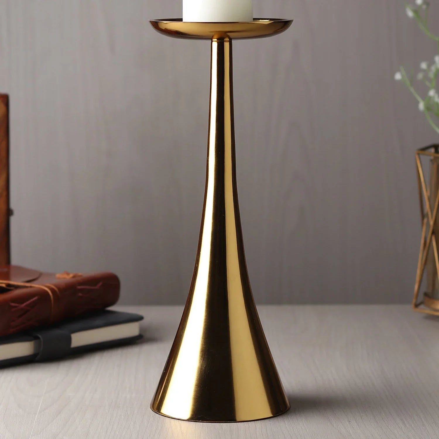 Aureus Tall Pillar Candle Stand