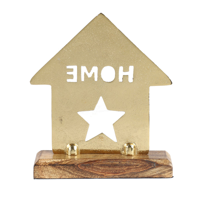 Home & Star Decor Showpiece | - Gold