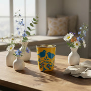 Hand Painted Steel Glass