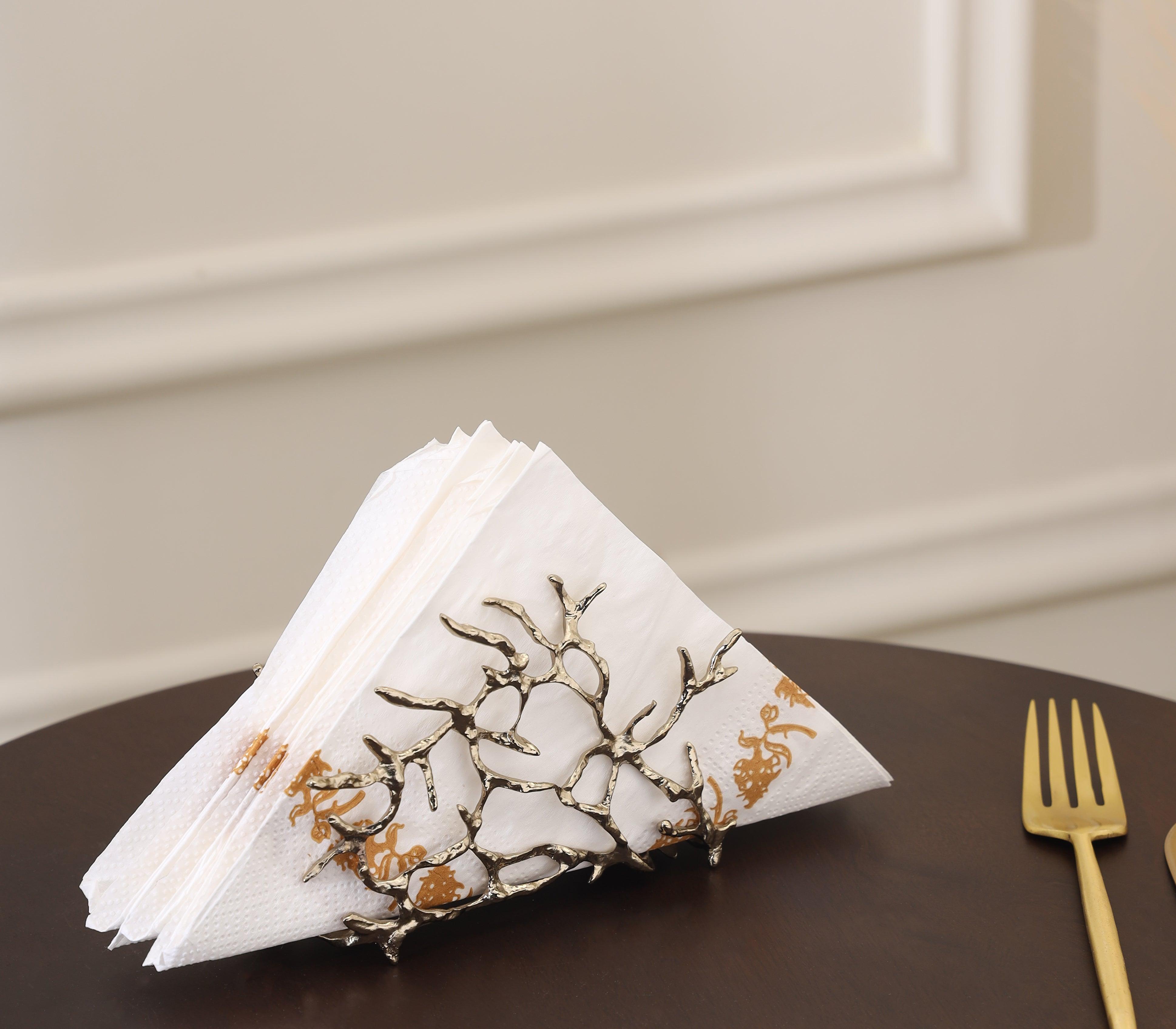 Gold Coral Serviette Holder