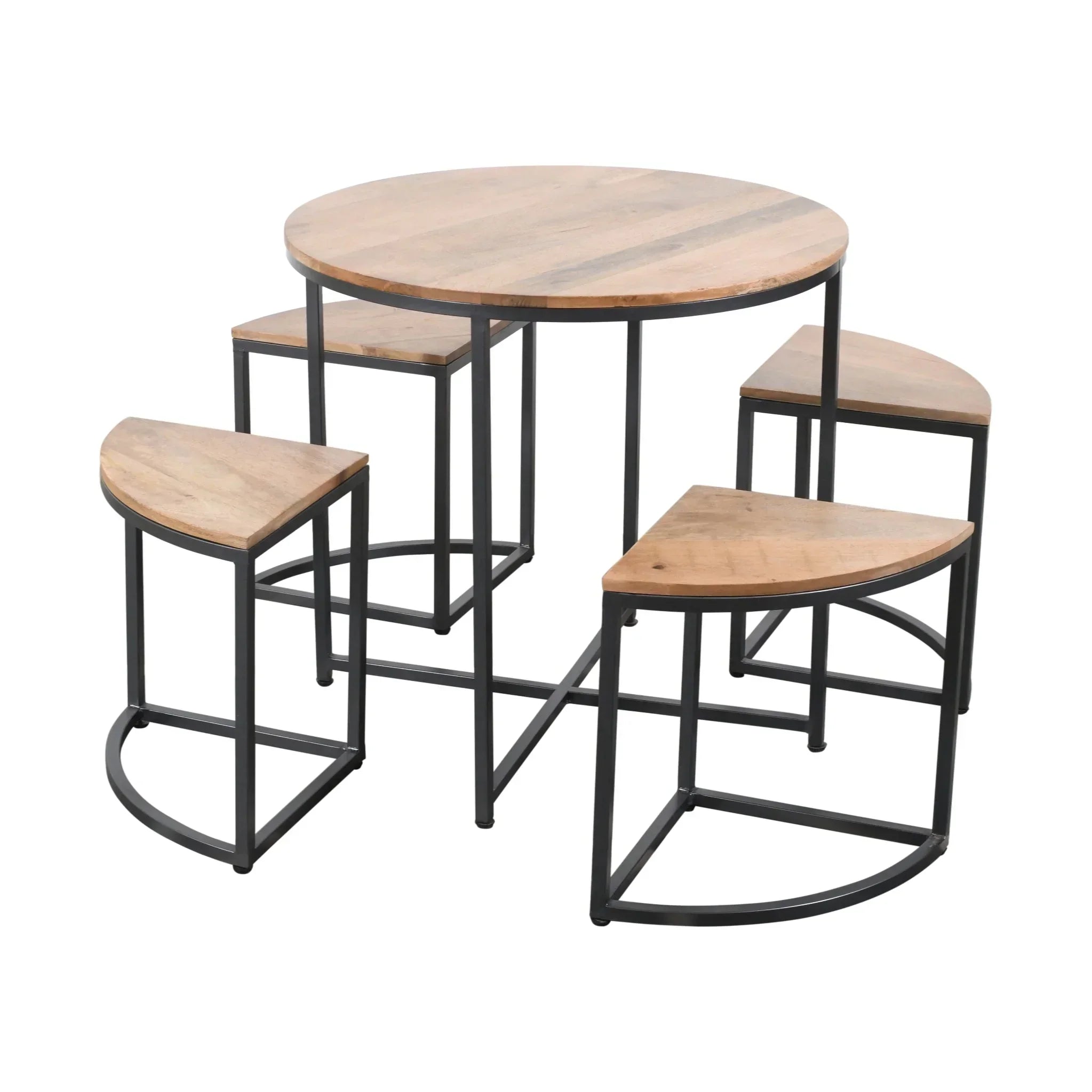 Vianna Coffee Table for Living Room with 4 seating | Mango Wood Tea Table