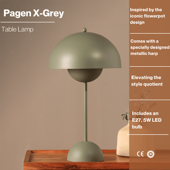 Buy Table lamp - Pagen X lamp | Table Lampshade for Living Room by Fig on IKIRU online store