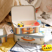 Abc Multi Printed Paper Suitcase