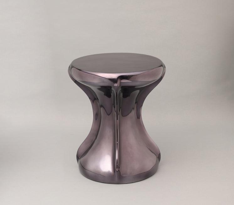 Polished Prism Side Table for Living Room | Designer Corner Table | End Table