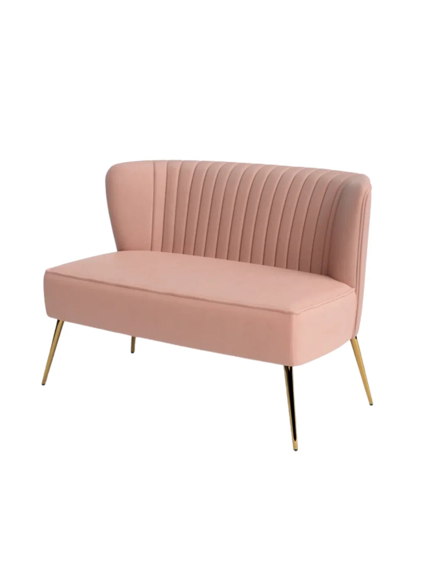 Velvet 2-Seat Armless Loveseat