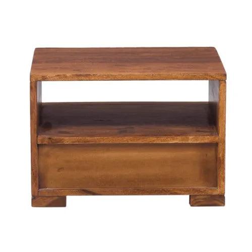 Penny Acacia Wood Bedside Table with Drawer | Bedroom Side Tables