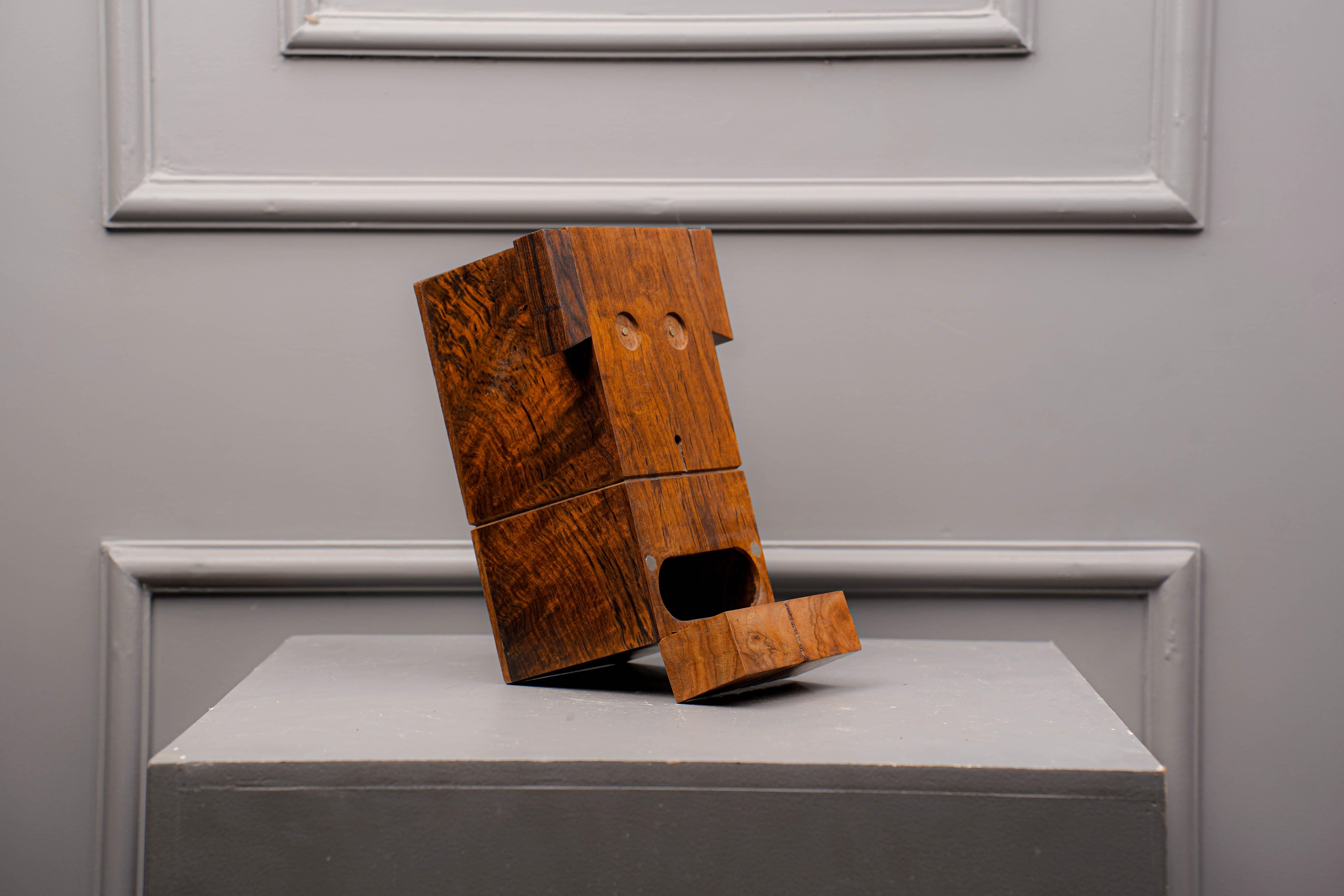 Handcrafted Wooden Dog Piggy Bank