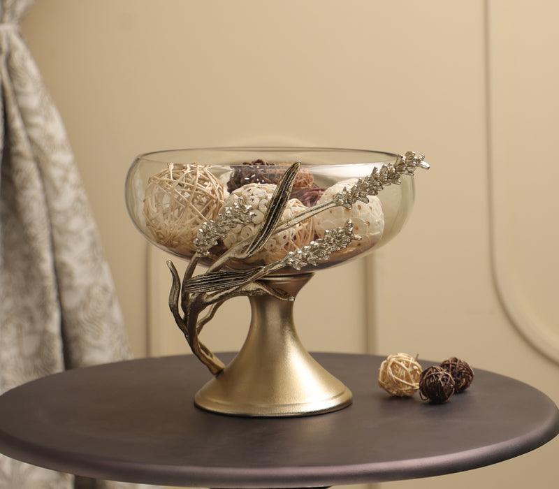 Whispering Wheat Footed Bowl