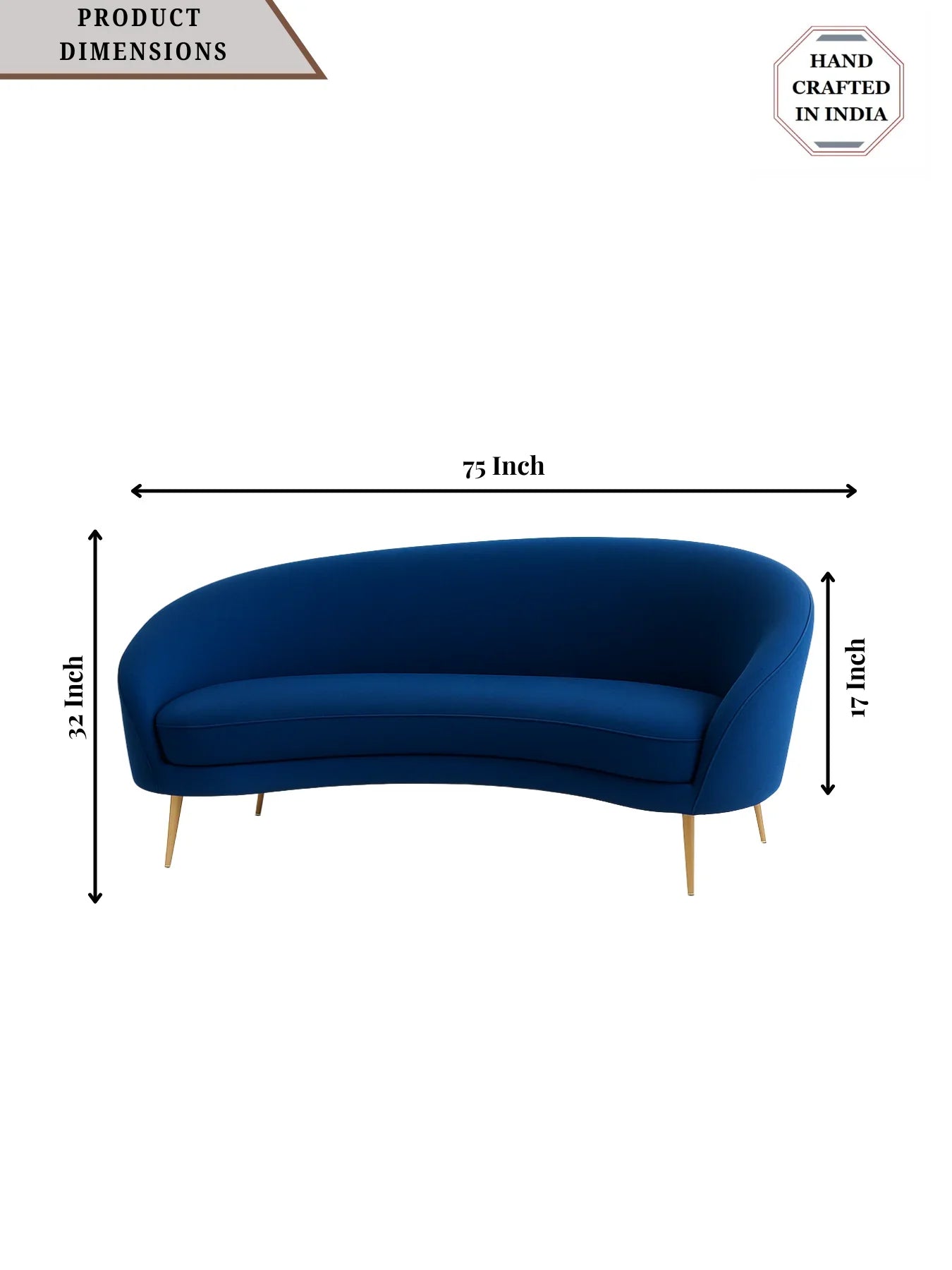 Proctor Upholstered Curved Sofa