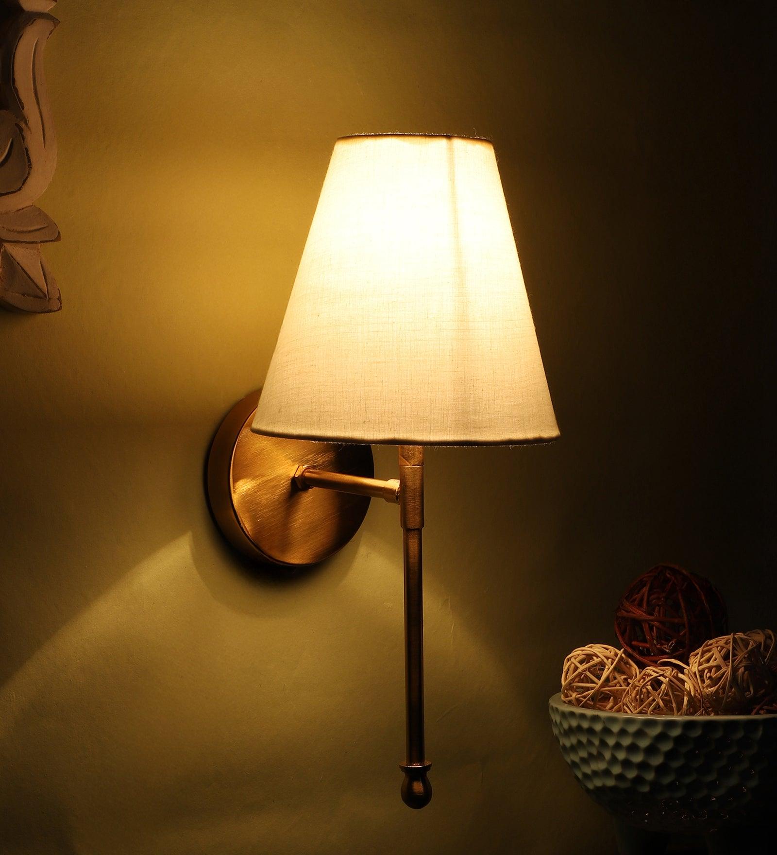 Gold Metal Wall Light | Holder Type : E27 holder ( without Bulb )