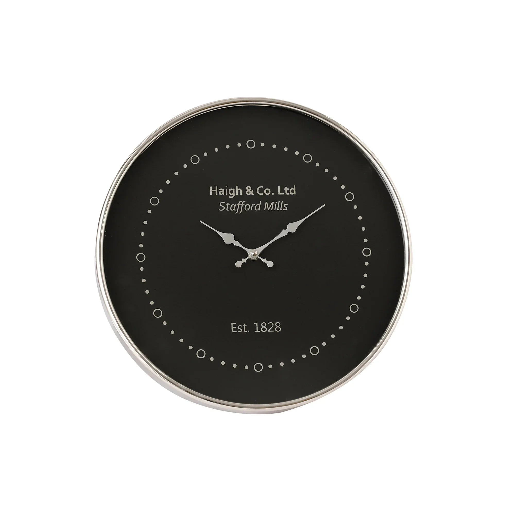 Eclipse Shine Silver Wall Clock