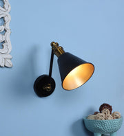 Black Metal Wall Light | Holder Type : E27 holder ( without Bulb )