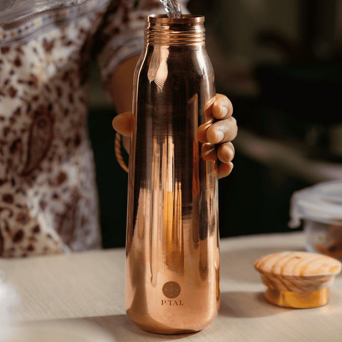 Copper Water Bottle in a Gift Box