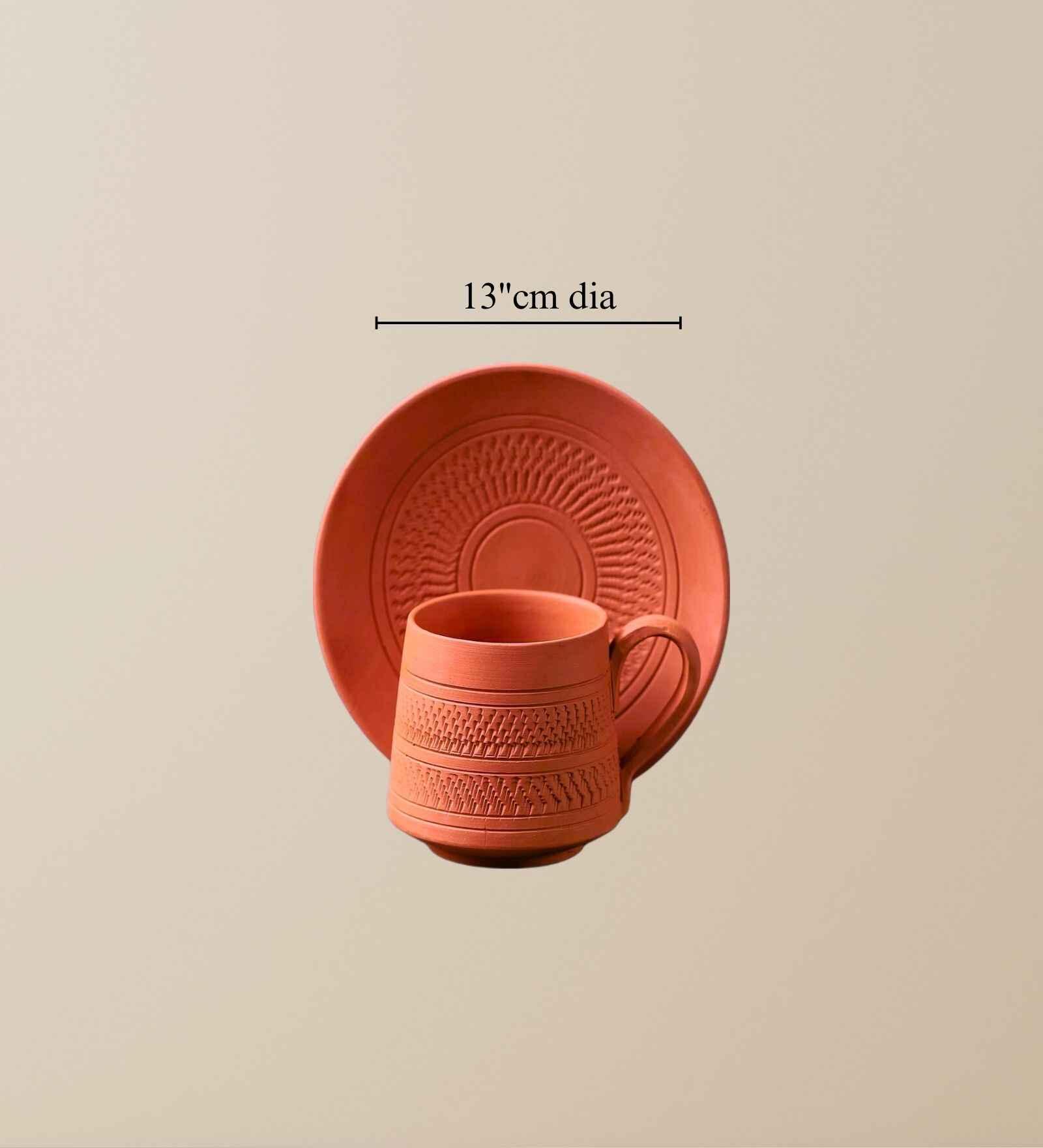 Terracotta Nawabi Tea Cup 6 Pcs