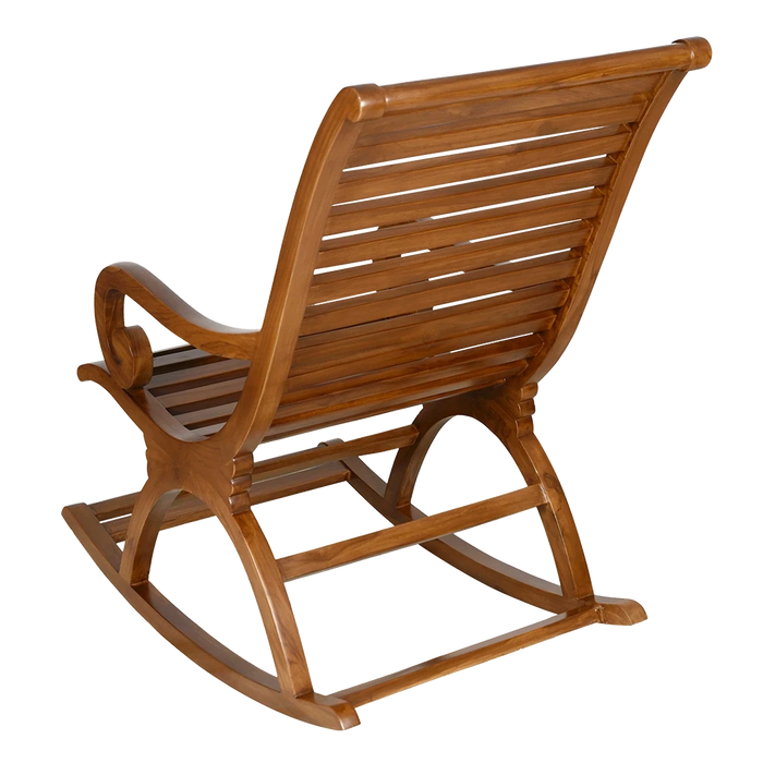 Boston Teak Wood Rocking Chair