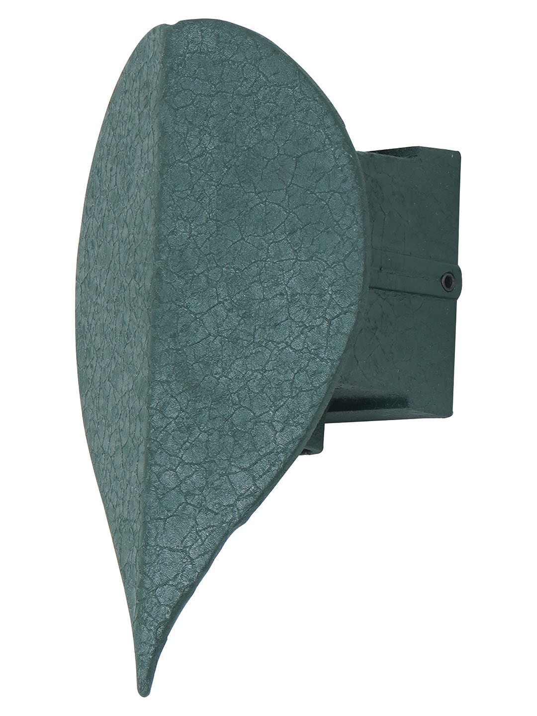 Small Compact Green Aluminum Heart-Shaped Leaf UpDown Outdoor Wall Light