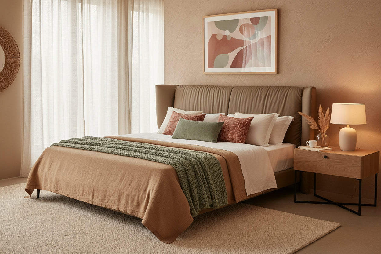 Ardente Upholstered Bed - Designer Bed