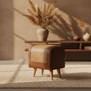 Seagrass Buffalo Square Footstool