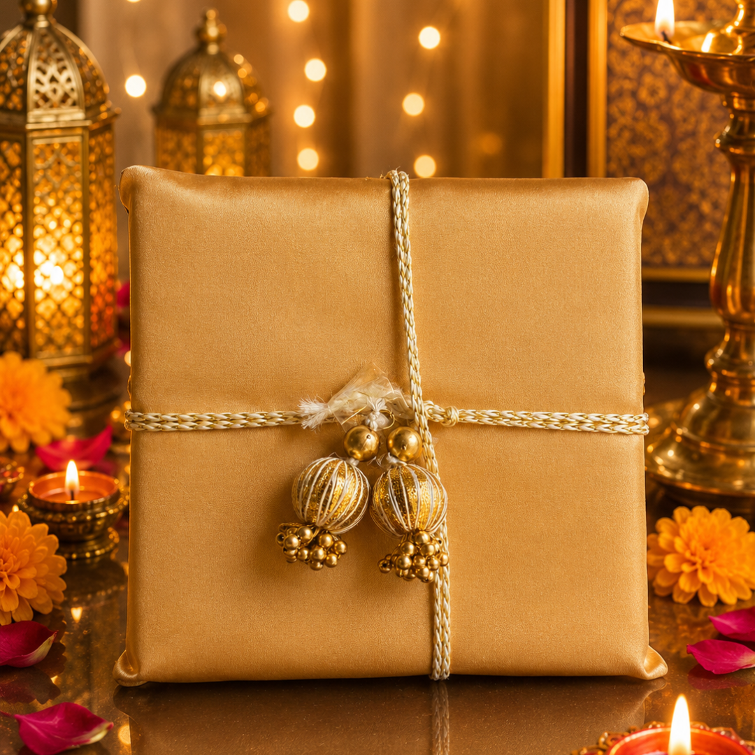 Green Chai & Diya Diwali Gift Basket