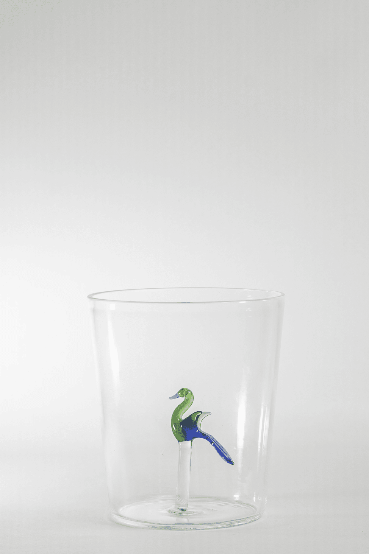 Jade Glass Ware with Designed Peacock Inside | Unique Drinking Glass