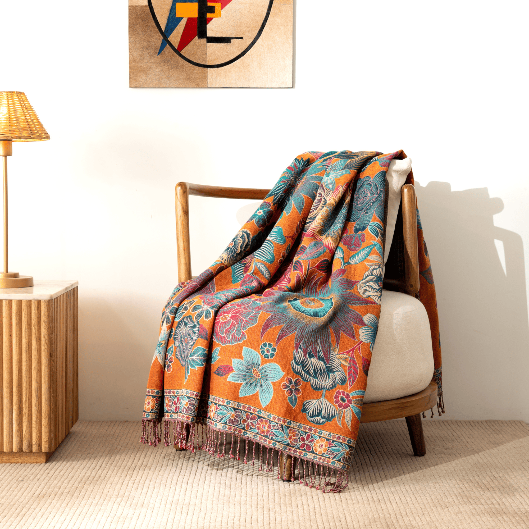Marigold garden Throw