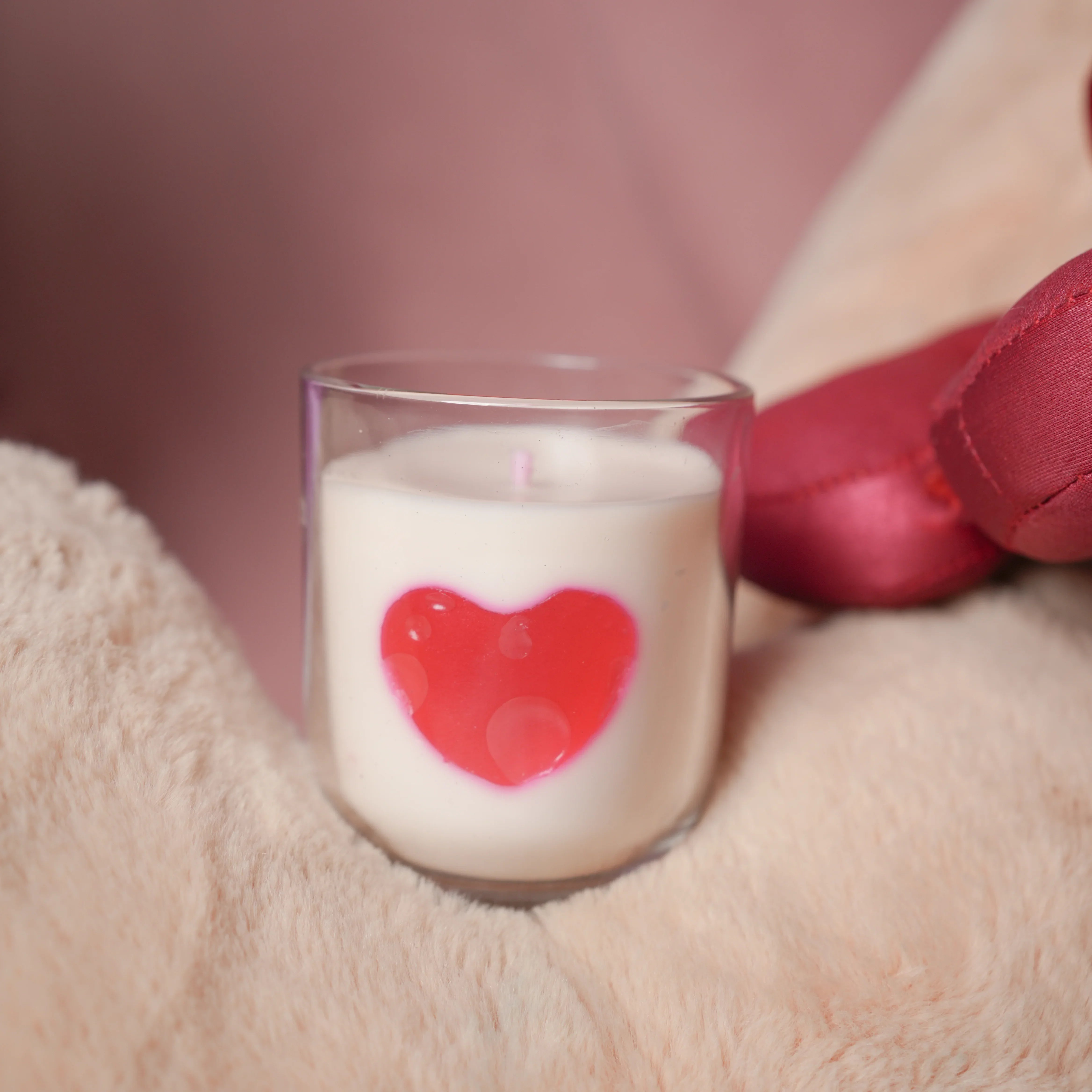 True Love Heart Candle